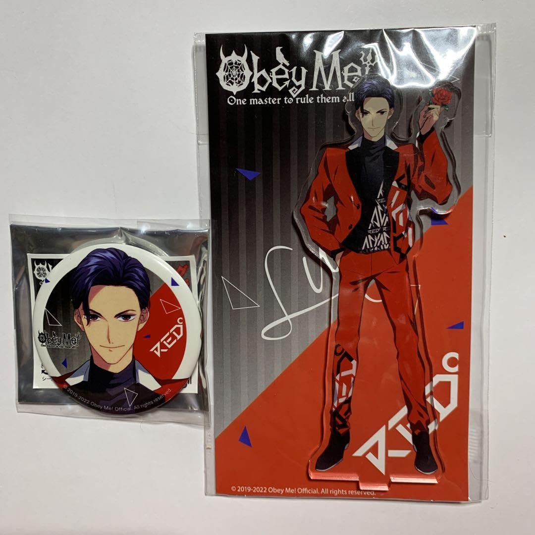 ObeyMe! おべいみー オベイミー ルシファー 缶バ アクスタ 等 セット ObeyMe! おべいみー オベイミー ルシファー 缶バ アクスタ 等 セット